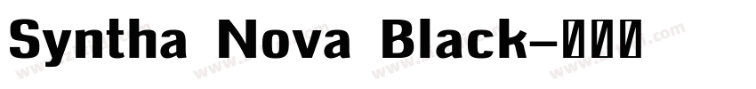 Syntha Nova Black字体转换